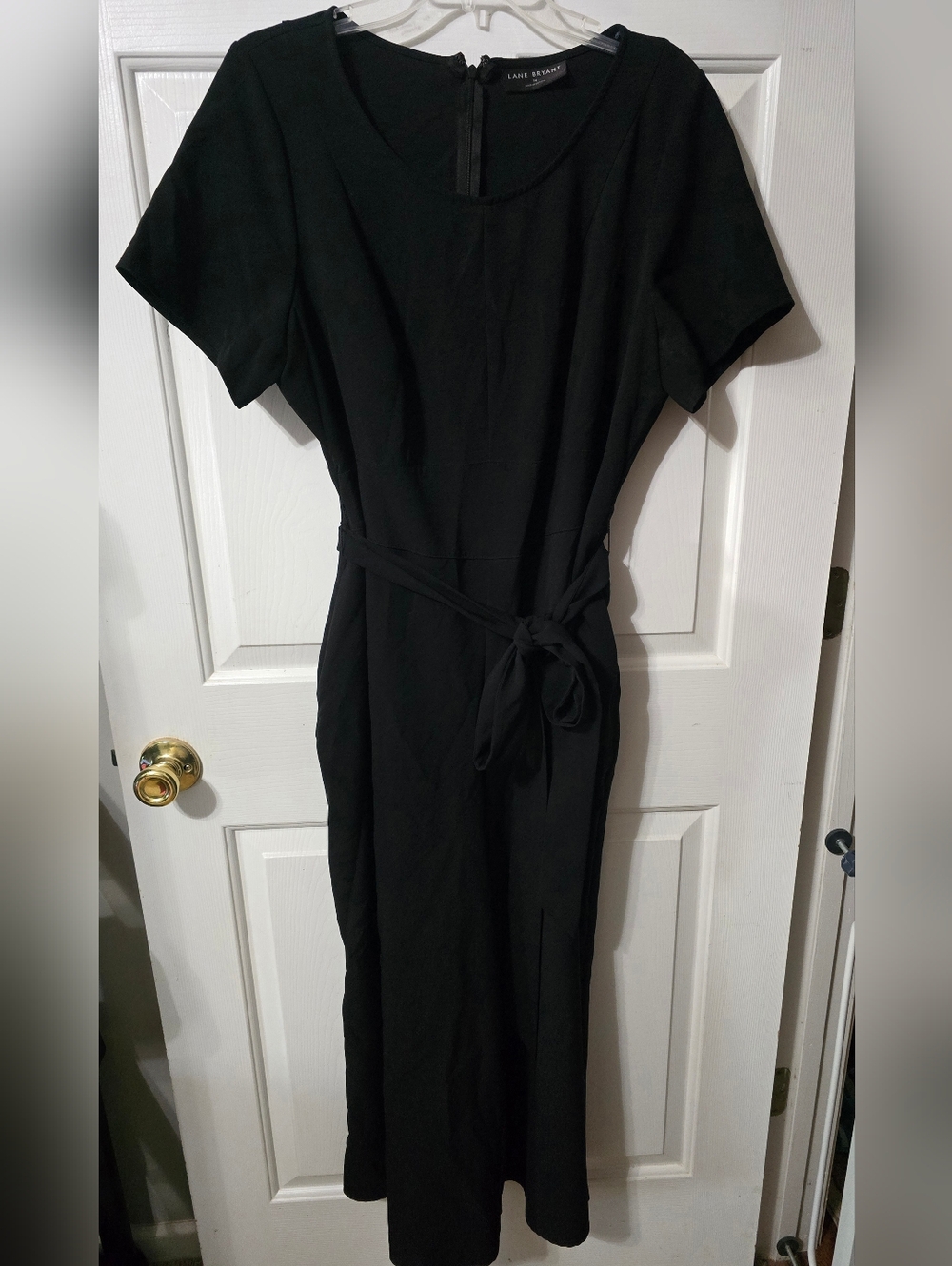 Lane Bryant Black Jumpsuit with Tie Waist